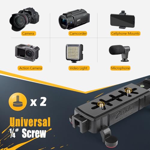 Zeadio Video Action Stabilizing Handle Grip Handheld Stabilizer with Cold-Shoe Mount for All DSLR Camera Camcorder - style: Standard Version