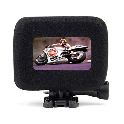 SOONSUN 2-Pack Windslayer Cover Wind Muff for GoPro Hero 13/12/11/10/9 Black, Foam Windscreen for Wind Noise Reduction