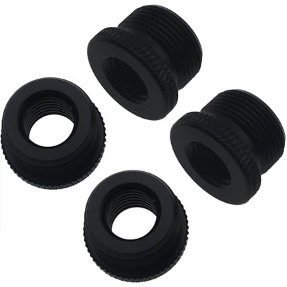 4 PCS 3/8 Female to 5/8 Male Mic Stand Adapter for Camera Stand, Tripod and Fill Light Stand (Black)