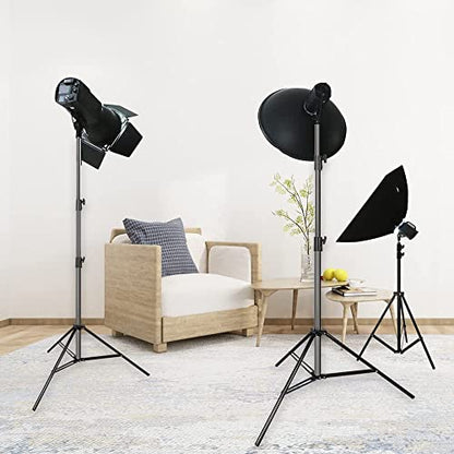 Heavy Duty Light Stand 9.5ft, Aluminum Alloy Lights Stand Spring Cushioned Adjustable Photo Video Lighting Stand, Photography Studio Tripod Stands for Flash LED Video Lights, Ring Lighting, Softboxes - size: Light Stand KT2