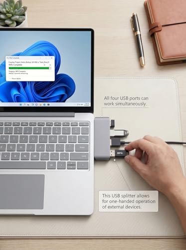 USB 3.0 Hub, Cable-Free USB Splitter Portable USB Hub for Laptop, Plug and Play Integrated Design Compatible with Laptop Desktop All USB Devices - style: Right USB 3.0 Hub