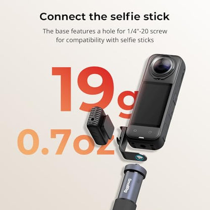 SMALLRIG Cold Shoe Mount 360° Adjustable for Insta360 X5 / X4 Accessories, Invisible Microphone Mount for DJI Mic 3 Transmitter, with 18.5mm Audio Adapter Cable - 5825 - style: Cold Shoe Mount
