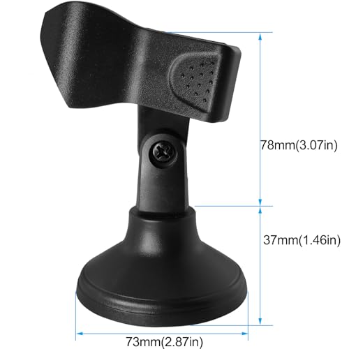 Desktop Clip On Mini Microphone Stand Holder Adjustable Portable 180 Degree Microphone Clip For Live Streaming Online Meetings Computer Chats