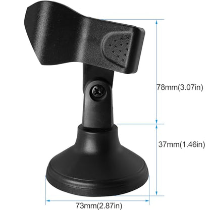 Desktop Clip On Mini Microphone Stand Holder Adjustable Portable 180 Degree Microphone Clip For Live Streaming Online Meetings Computer Chats