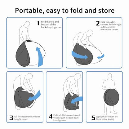 White Screen Chair Backdrop, 56inch Collapsible White Screen Chromakey Portable Pop Up Background for Video Chats, Webcam, Photography, Photo Zoom, Streaming Games (White) - color: White