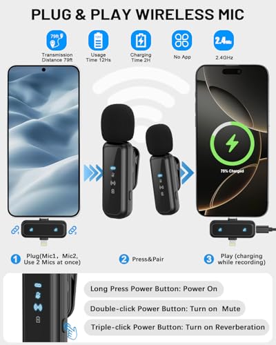 Yeaki Vlogging Kit for iPhone/Android, 71" Selfie Stick Tripod for iPhone with Light, Wireless Remote & Microphone, Adjustable Phone Tripod for TikTok/YouTube Starter Content Creator Essentials Kit - size: Tripod with Small Ring Light & Mic
