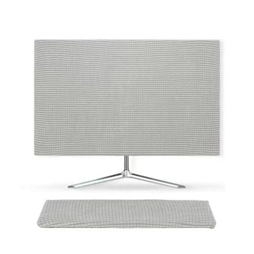 Monitor Dust Cover Keyboard Covers Case Anti-Static Dustproof Protective Cover for LCD/LED/HD Panel Case Computer Sleeve Compatible with PC, Desktop (Light Gray, 23-26inch) - color: Light Gray, size: 23-26inch