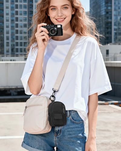 SQERO Soft Camera Case for Digital Camera KODAK PIXPRO FZ55/ FZ45/CAMKORY DC403 FHD 1080P,Travel Camera Pouch, Carry Case Bag Cute Small - color: Black