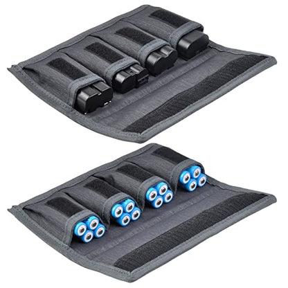 2Pcs Battery Storage Case Bag for LP-E6 EN-EL15 NP-FW50 NP-F550 DSLR Camera Batteries and AA AAA Battery