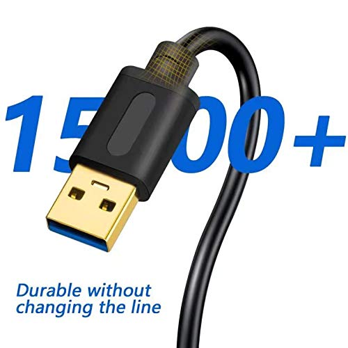 Tan QY USB 3.0 A to A Male Cable 6Ft, USB Male to Male Cable Double End USB Cord Compatible with Hard Drive Enclosures, DVD Player, Laptop(6Ft) - color: 6Ft
