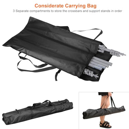 6.5 x 10ft Adjustable Backdrop Stand Kit,Heavy-Duty Photography Background Support System with Clamps & Carry Bag,Photo Video Studio Backdrop Stand for Parties,Weddings,Green Screen & Banner Display - color: Silver