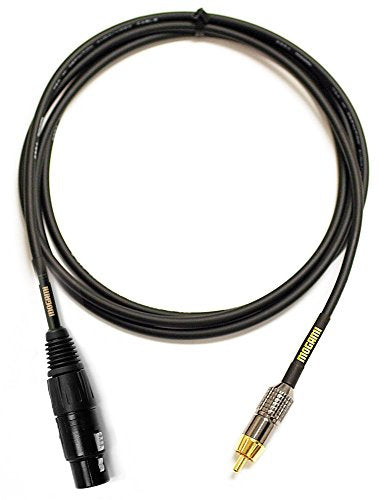 Mogami GOLD XLRF-RCA-03 Unbalanced Audio Adapter Cable, XLR-Female to RCA Male Plug, Gold Contacts, Straight Connectors, 3 Foot - size: 3 Foot