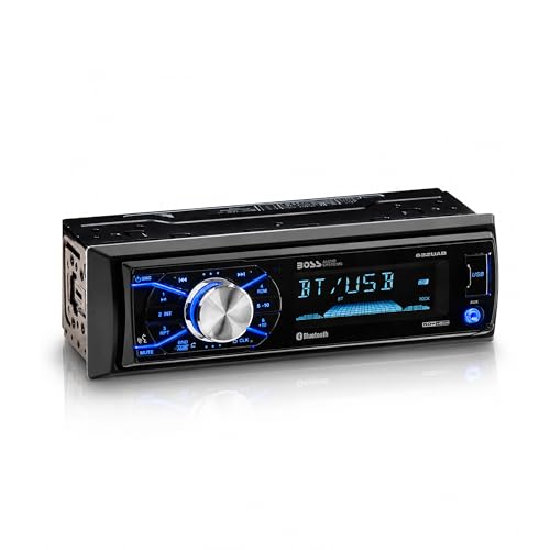 BOSS Audio Systems 632UAB Car Stereo - Single Din, Bluetooth, No CD DVD Player, AM/FM Radio Receiver, Wireless Remote Control, Aux in, USB - style: 632UAB Detachable Face