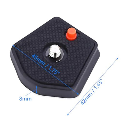 Pair of Universal Tripod SLR Camera Quick Release Plate 1/4inch Screw 785PL Compatible with Manfrotto Modo Most Models