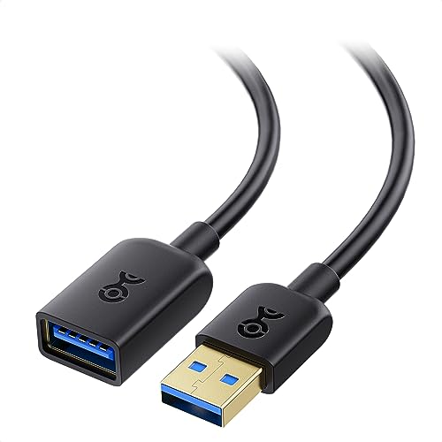 Cable Matters 5Gbps USB Extension Cable - 6ft, USB 3.0 Extension Cable, Male to Female USB3.0 Extender, Compatible with Webcam, VR Headset, Printer, Hard Drive, Black - color: Black, size: 6 Feet, style: 1-Pack