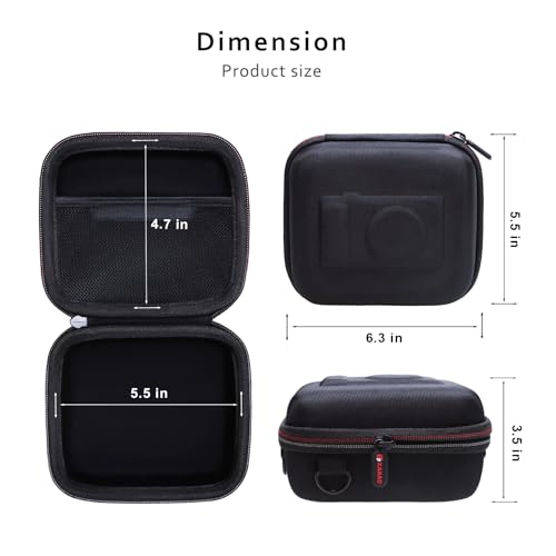 XANAD Hard Case for Sony a6400/a6700/a6100/a6000/a5000/a5100/ZV-E10/ZVE10 II or Fujifilm X100VI / X100V Digital Camera (Black) - color: Black