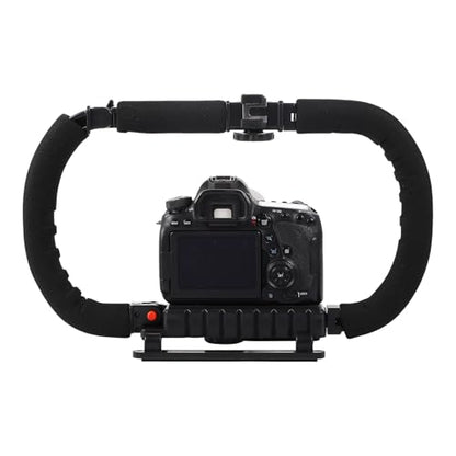 COHEALI Handheld Camera Stabilizer and Phone Video Support Grip for DSLR and Smartphones, Dual-Sided Anti-Shake Bracket for Vlogging and Filmmaking