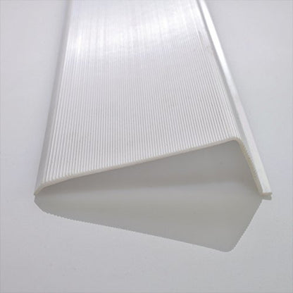 Beam Lighting Under Cabinet Light Cover Replacement | White Ribbed Acrylic Diffuser (L-Shaped, 12") - size: 12 Inch, style: L-Shaped