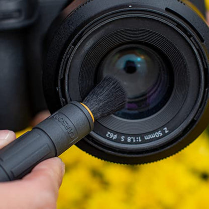C6 Compact Lens Cleaner Pen, with Dry Nano-Particle Cleaning Formula | Reusable Cleaner with Retractable Soft Brush - Great For Optics, Camera Lenses and Screen Cleaning (CS-35) - style: 13mm Tip