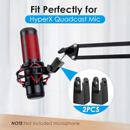2 Pack HyperX Quadcast Stand Adapter for HyperX Microphone, Replacement Quadcast Adapter for HyperX Quadcast Boom Arm by YOUSHARES - color: 2 Adapter