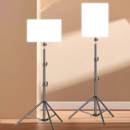 Photography Video Light Panel with LED and Tripods Stand for Enhanceds Live Streaming and Studio Shootings Live Streaming Light - color: A