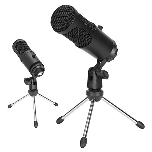 A6 USB Condenser Microphone for PC & Laptop, Plug & Play, Cardioid Pickup, 30Hz-20KHz Frequency Response, Noise Reduction, for Recording, Streaming, Podcasting, Voice Chat