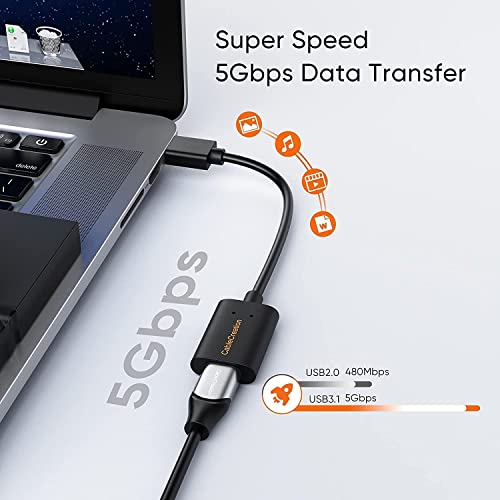 CableCreation 2Pack USB C Female to USB Male Adapter, 5Gbps USB3.1 to USB C Adapter Compatible with Laptops, Logitech StreamCam, etc - style: Cable Adapter-2Pack