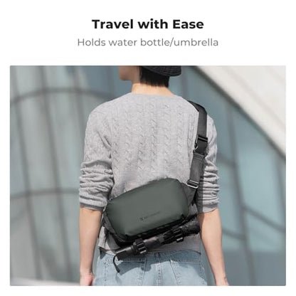 K&F CONCEPT Camera Sling Bag Crossbody Bag Waterproof Camera Shoulder Backpack DSLR/SLR/Mirrorless Camera Case - color: 15 Deep Green Small