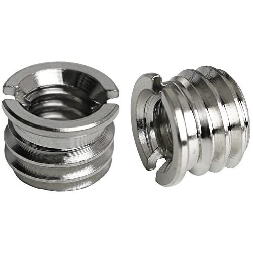 1/4"-20 Female to 3/8"-16 Male Tripod Thread Adapter LUORNG 10PCS Standard Screw Adapter Reducer Bushing Converter for DSLR Camera Camcorder Monopod Stand, 3/8 to 1/4 Tripod