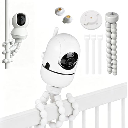 Flexible Octopus Camera Tripod Stand with HelloBaby HB6550/ HB6560/ HB65/ HB40/ HB6339/ HB66, ANMEATE SM935E Monitor,with Base for TP-Link Tapo C200 C210 C220,No Drilling Universal Holder