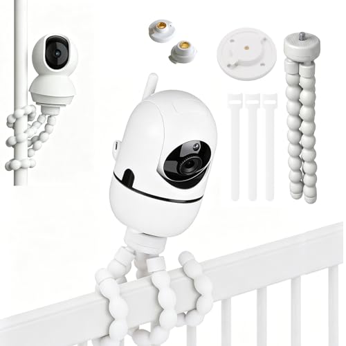 Flexible Octopus Camera Tripod Stand with HelloBaby HB6550/ HB6560/ HB65/ HB40/ HB6339/ HB66, ANMEATE SM935E Monitor,with Base for TP-Link Tapo C200 C210 C220,No Drilling Universal Holder