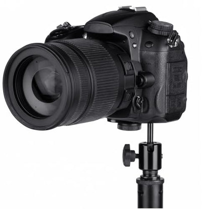 Konohan 2 Pack Camera Mount Mic Stand Adapter Ball-and-Socket Head Mic Stand Adapter Fits Standard 1/4-20 Camera Threads