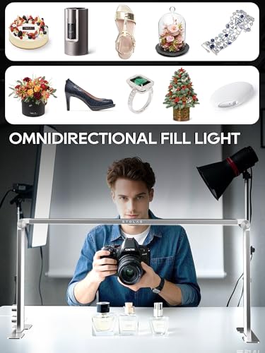 Upgraded Nail Tech Lamp for Desk, 32 in Foldable Large Nail Light with Phone Holder, 3000K-6000K CRI＞95 LED Manicure Lamp, Half Moon Light for Lash Eyelash Extension, Tattoo, Eyebrows-Diamond Silver - color: Diamond Silver