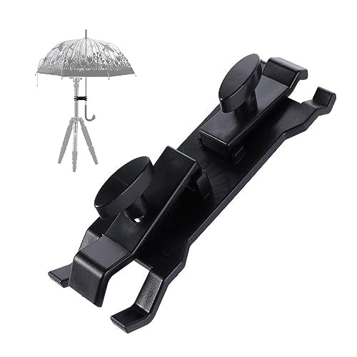 Leadigol Camera Tripod Umbrella Clip Holder Clamp Bracket, Plastic Umbrella Holder Clip for Photography Accessory Photo Studio Tripod Outdoor Umbrella DSLR Camera Fixation Clamp