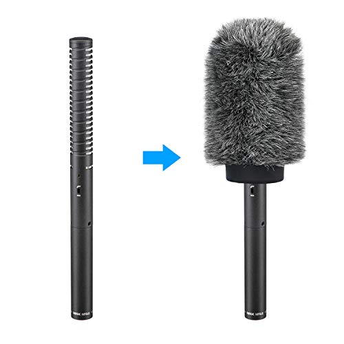 YOUSHARES Deadcat Windscreen for Rode NTG1, NTG2, Audio-Technica AT897 Shotgun Microphones, Wind Muff Up to 5.5" Long - color: NTG1/2 Shag