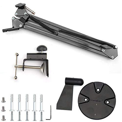 Webcam Stand Kit, 2in1 Wall Mount and Clamp Arm Holder for Logitech C920 C920s C922x C930e C925e Brio