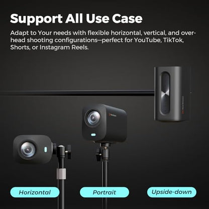 NearStream 2-Pack VM20 4K Wired Streaming Cameras with ST40 Stand & Clamp Mount – for Livestreaming, Video Creation, and Home Studio Use