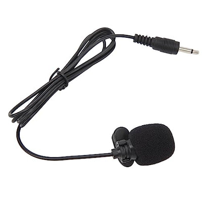 Wired Lavalier Microphone, Noise Reduction Mini Portable Omnidirectional Condenser Mic with Windproof Sponge and, for Interviews Meetings Podcasts Recording