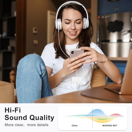 USB C to USB Adapter with 3.5mm Headphone Jack and 60W PD Fast Charging, OTG Cable Adapter, Type C to Audio Splitter for i-Phone 17/16/15 Sam-sung Galaxy S25/S24/S23 Ultra S21/S20 i-Pad Pro Laptops