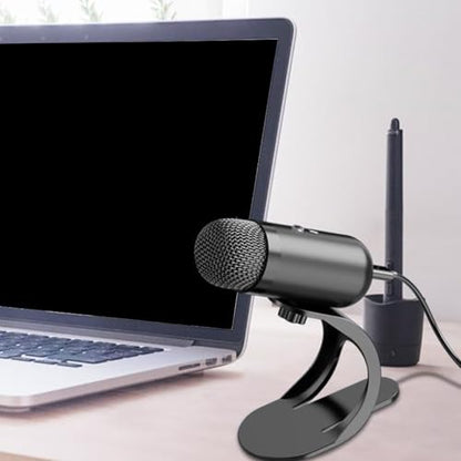 Tangxi USB Microphone with Quick Mute, Desktop Condenser Microphone for Gaming Recording Streaming, 360 Omnidirectional Sound Pickup with Stand