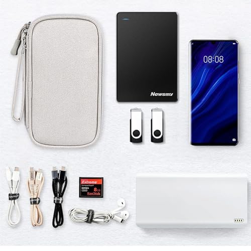 Organizer Bag Case Electronic Devices Travel Pouch Cable USB Charger Accessories Cellphone SD Power Bank Earphone - color: Signle Layer-Deep Blue