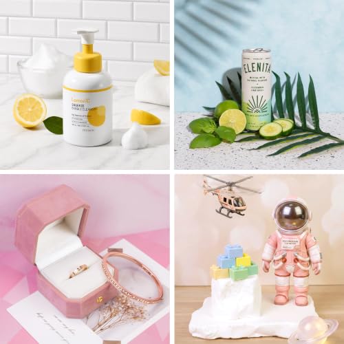 Product Photography Backdrops, 8PCS 16Patterns Small Photo Backdrop Board, ugc Background Board for Content Creators, Double Sided Flat Lay Photoshoot Props for Food Jewelry Cosmetics 16x11.5inch