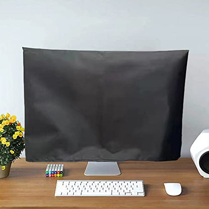 Computer Monitor Dust Cover Anti-Static Dustproof Protective Cover for LCD/LED/HD Panel Case Computer Sleeve Compatible with PC, Desktop and TV (27inch,Black)