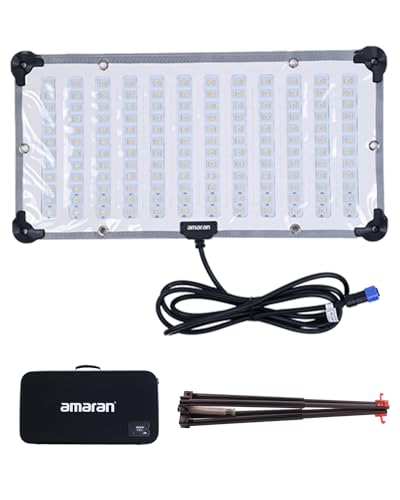 Aputure amaran F21x Bi-Color V-Mount LED Mat Foldable Flexible LED Light 2500K- 7500K CRI 95+, TLCI 98 App Control for Video Studio Photography Film Lighting with Sftobox,Carring Case (Amaran F21x)
