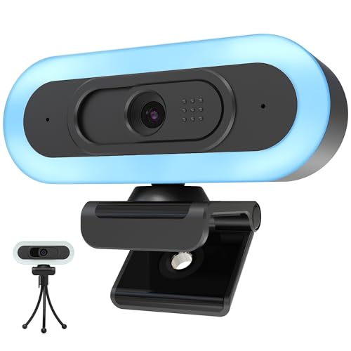 1080P Webcam with Built-in Microphone, W2N Web Cam, Privacy Cover, 75° FOV, Noise Cancellation, Plug & Play Web Camera for Computer, USB Webcam for Pc, Laptop, Desktop, Mac - color: 2K/65°FOV