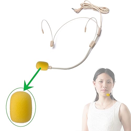 Foam Cover Windscreen Replacement for Countryman B3,DPA, and Point-Source Ear-hook Headset Microphones,5mm Inner Circular,Hole Ear-hook Headset Microphones