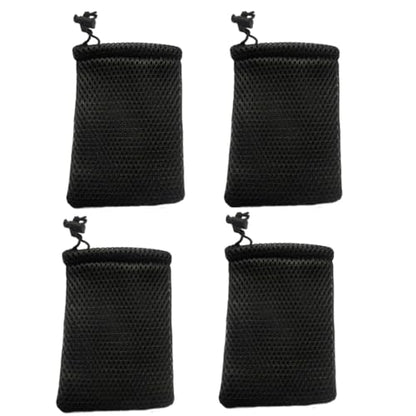 Nylon Mesh Drawstring Bag, 6" x 4" Small Storage Pouch String Bags for Mini Stuff MP3 Charger Earphone Key, 6pcs Travel Kit Organizer for Lipstick Cosmetic Jewelry, 15 x 10cm