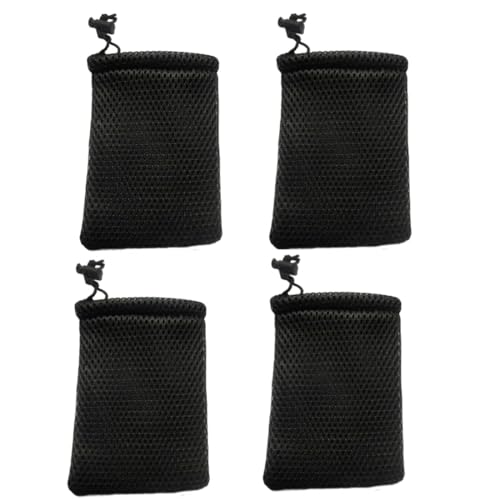 Nylon Mesh Drawstring Bag, 6" x 4" Small Storage Pouch String Bags for Mini Stuff MP3 Charger Earphone Key, 6pcs Travel Kit Organizer for Lipstick Cosmetic Jewelry, 15 x 10cm