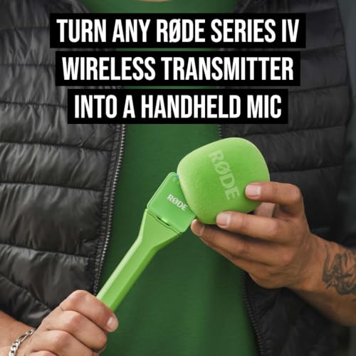 RØDE Interview GO Handheld Adaptor for RØDE Wireless Microphones (Green) - color: Green