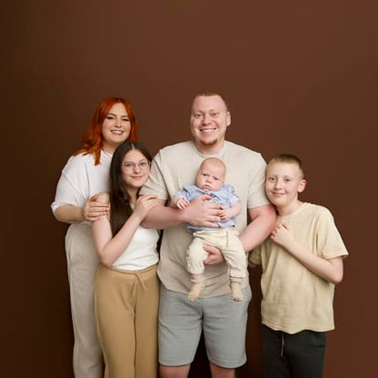 Kate Seamless Paper Backdrop Brown Seamless Backdrop Paper Rolls (106.8''x32.8' Coco Brown) - color: Coco Brown, size: 106.8''x32.8'